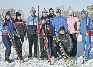 Связисты  вышли на лыжню