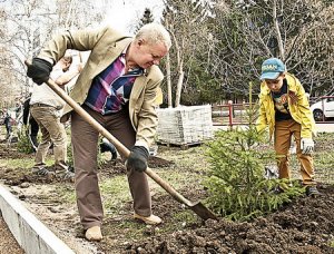 В честь Великой Победы -  зелёные аллеи